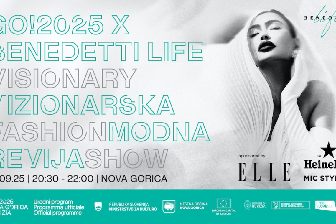 Vizionarska modna revija Benedetti Life bo v Novi Gorici združila umetnost, ekologijo in prihodnost mode